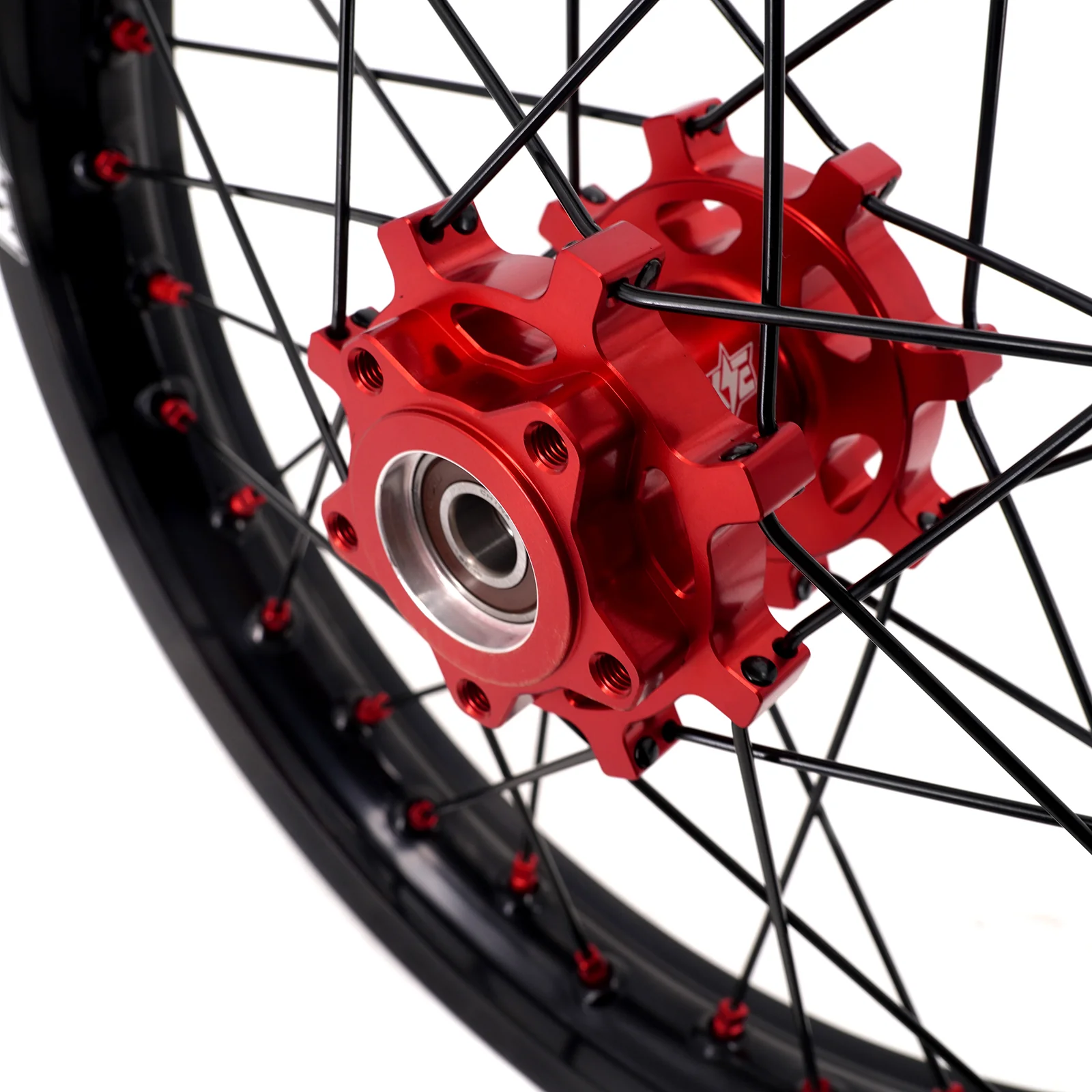 KKE Factory Stock KKE 1.6*19" & 1.85*16" Electric Dirtbike Wheels Rim For Sur Ron Light Bee-X 2019-2025 Red Nipples - Image 10