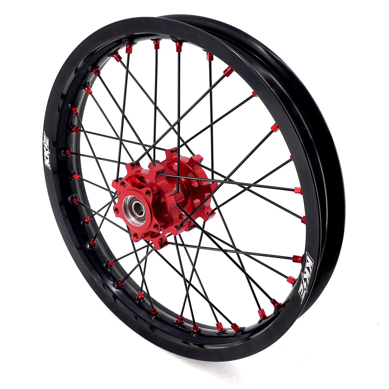 KKE Factory Stock KKE 1.6*19" & 1.85*16" Electric Dirtbike Wheels Rim For Sur Ron Light Bee-X 2019-2025 Red Nipples - Image 11