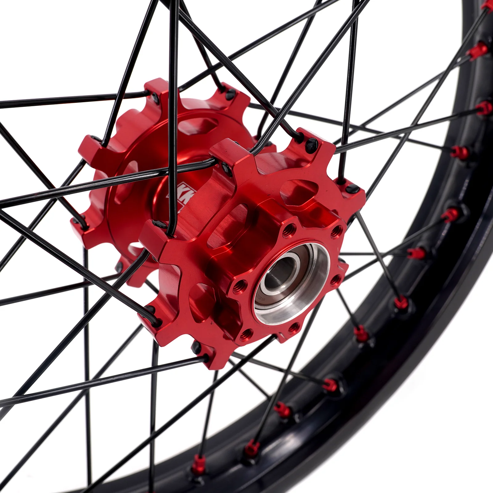 KKE Factory Stock KKE 1.6*19" & 1.85*16" Electric Dirtbike Wheels Rim For Sur Ron Light Bee-X 2019-2025 Red Nipples - Image 9