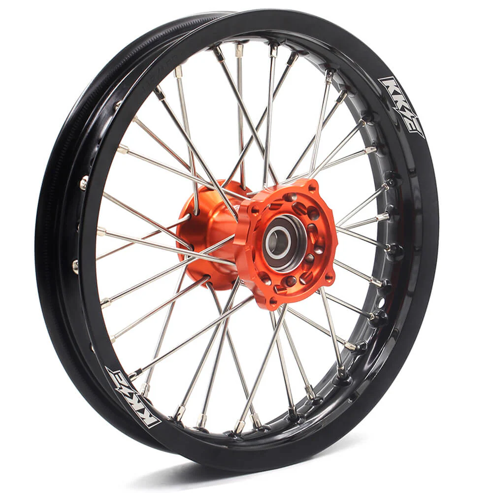 KKE 12/10 MIni Kid's Wheels For KTM SX50 2014-2023 GAS GAS MC50 2021-2023 Dirtbikes Orange Hub - Image 6