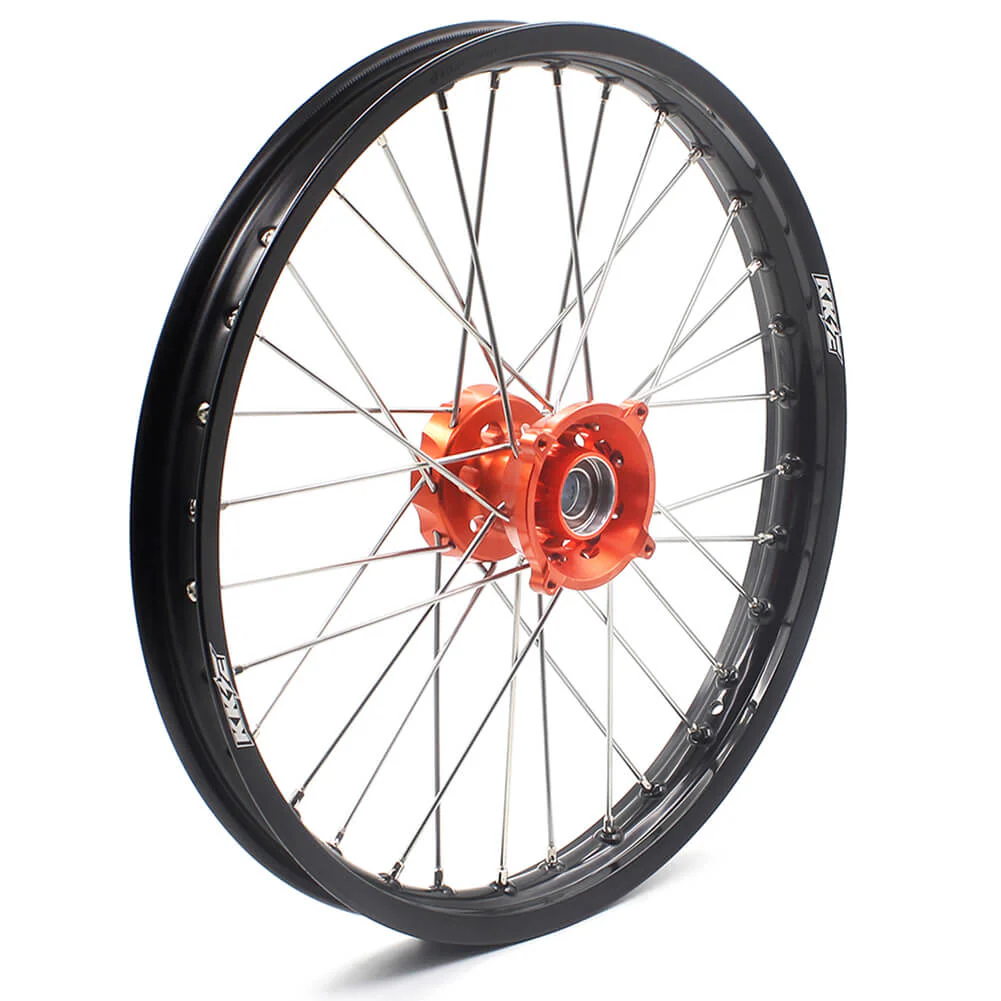 KKE 17"*1.4/14"*1.6 Kid's Small Wheels Rims Fit KTM SX 85 2003-2020 Orange Hub - Image 6