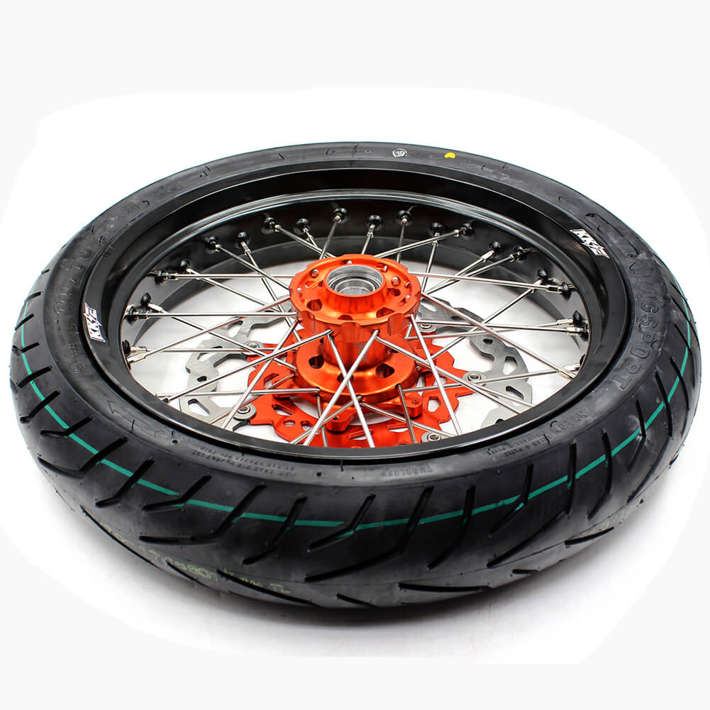 KKE 3.5*17inch & 4.25*17inch CUSH Drive Supermoto Rims Tires For KTM SX SX-F XC XC-F EXC EXC-F XCW 2003-2024 - Image 6