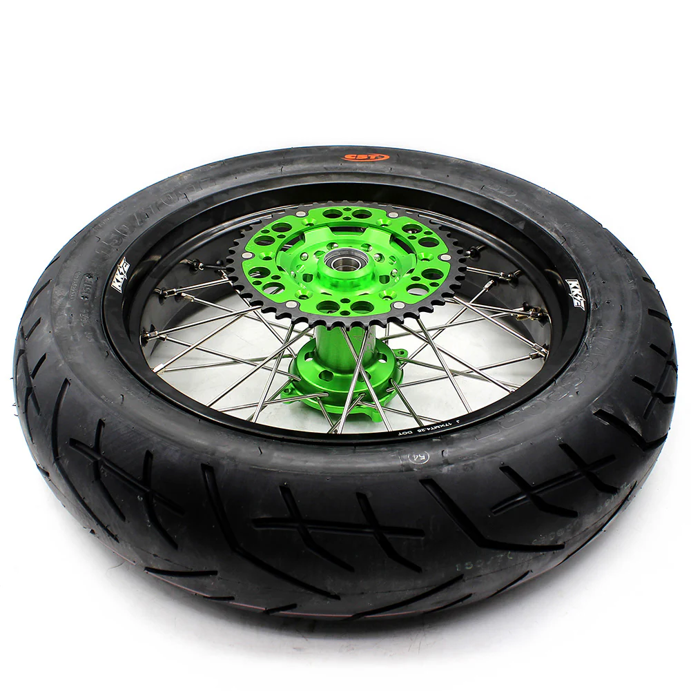 KKE 17inch KX250F 2006-2019 KX450F 2006-2018 For KAWASAKI Supermoto Rims CST Tires - Image 7