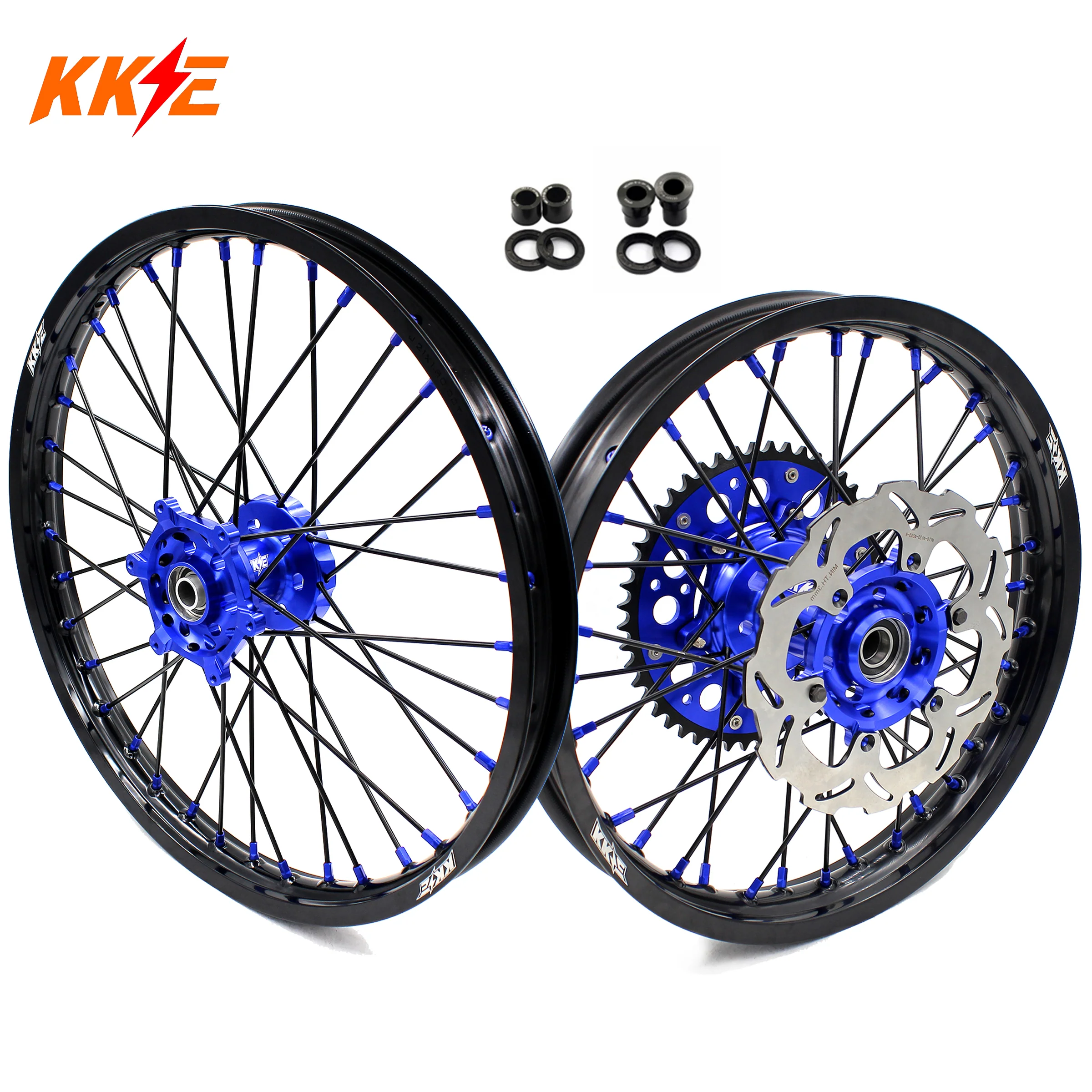 KKE 1.6*21 & 2.15*18 Enduro Spoked Wheels Set For SUZUKI DRZ400SM 2005-2024 - Image 13