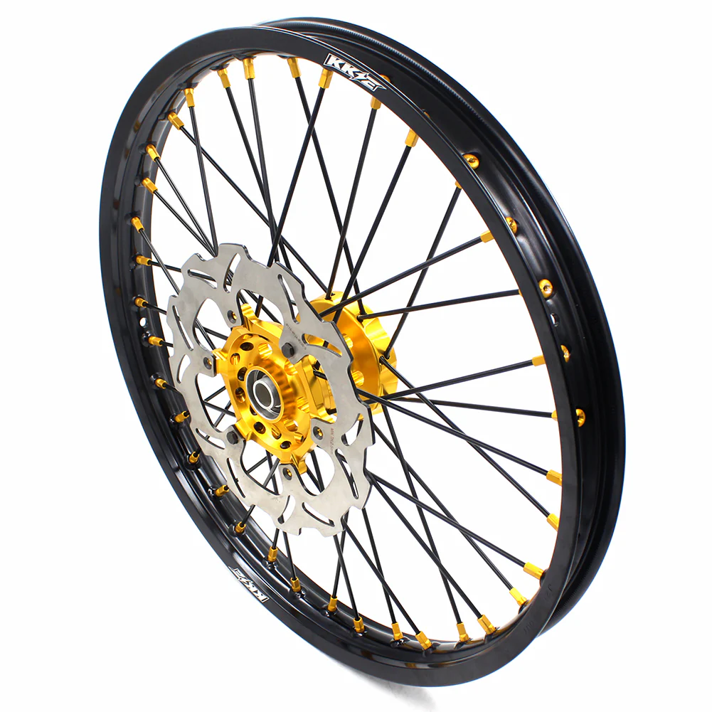 KKE 21 & 18 Off Road Rims For SUZUKI DRZ400 DRZ400E DRZ400S Gold - Image 21