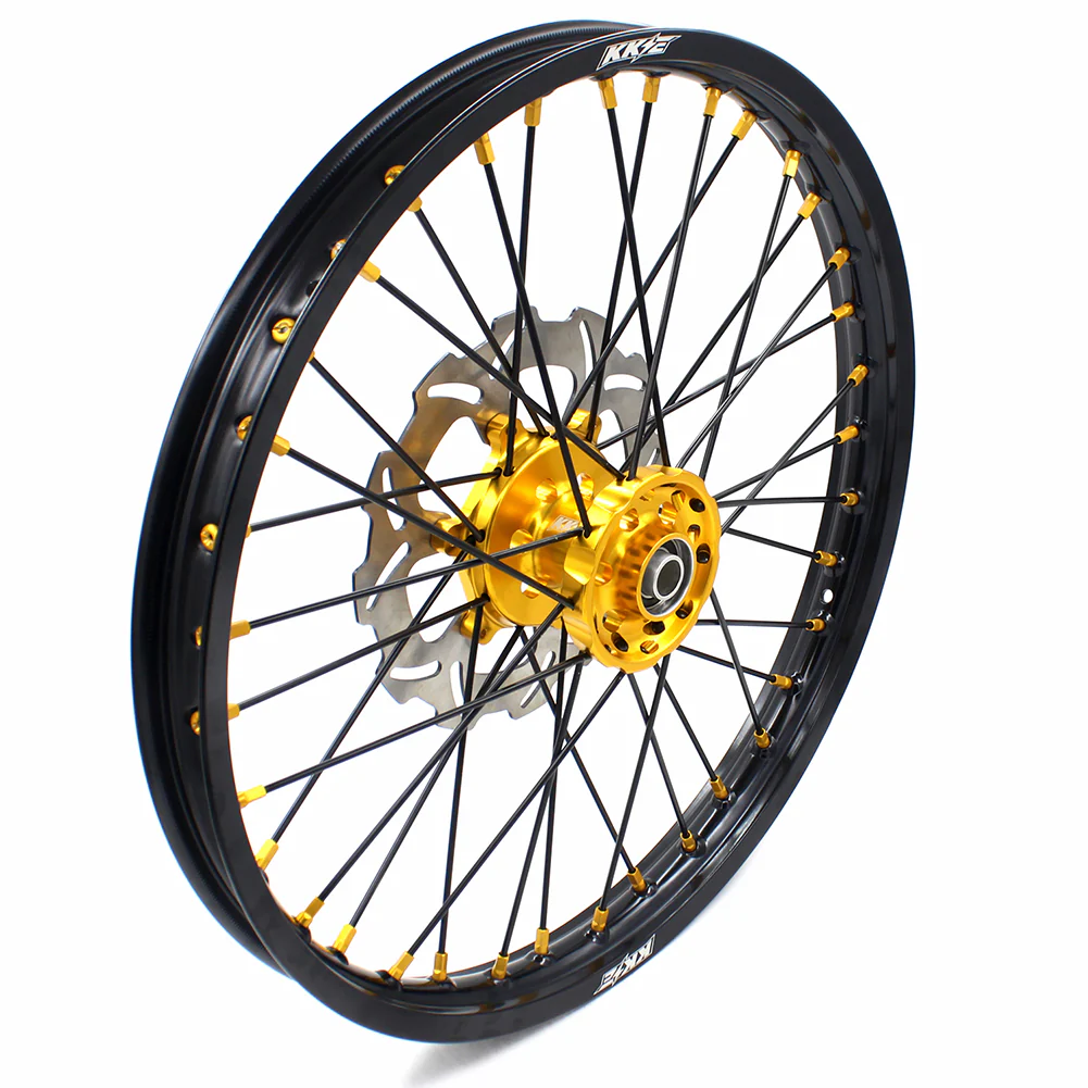 KKE 21 & 18 Off Road Rims For SUZUKI DRZ400 DRZ400E DRZ400S Gold - Image 23