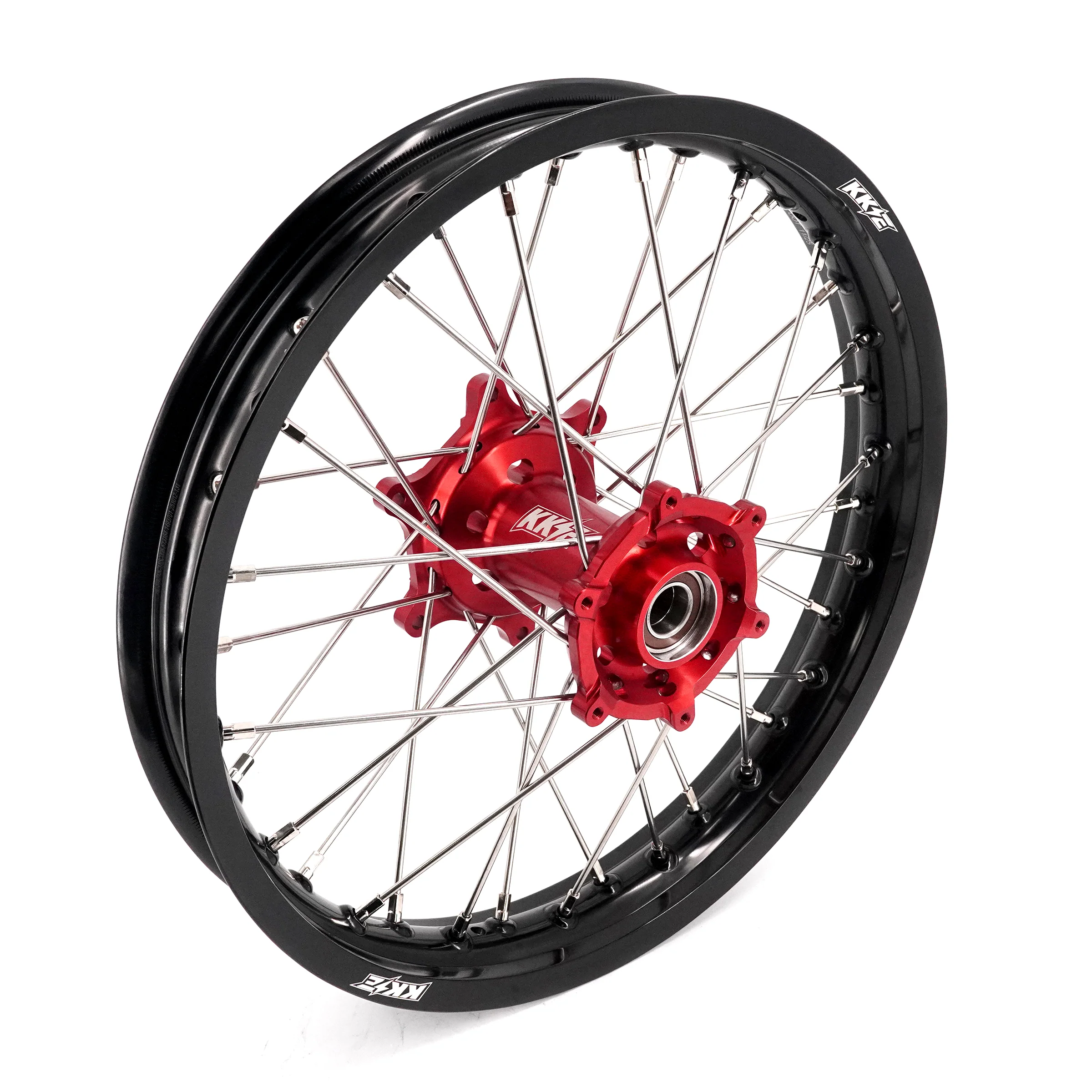 KKE 21 & 18 Spoked Enduro Wheels Rims Set FOR BETA RR 2013-2024 Red - Image 11