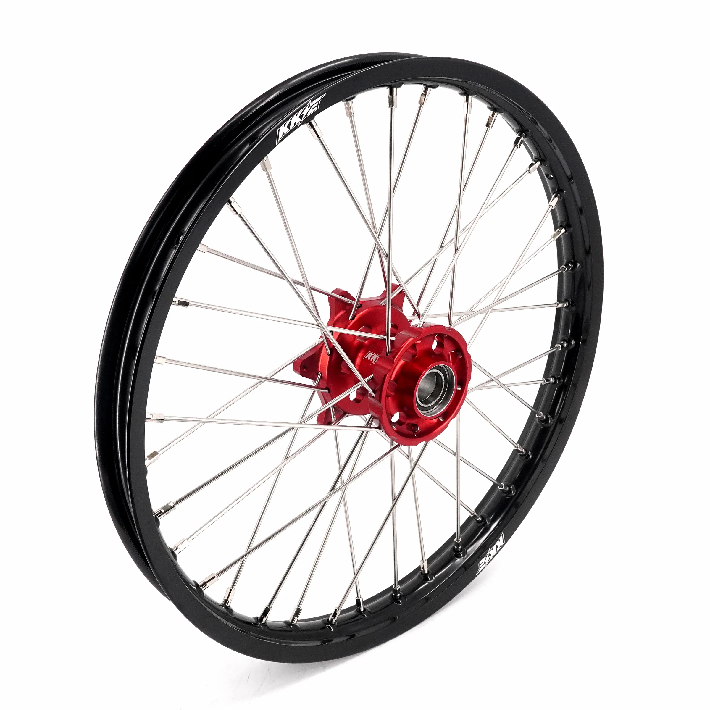 KKE 21 & 18 Spoked Enduro Wheels Rims Set FOR BETA RR 2013-2024 Red - Image 3