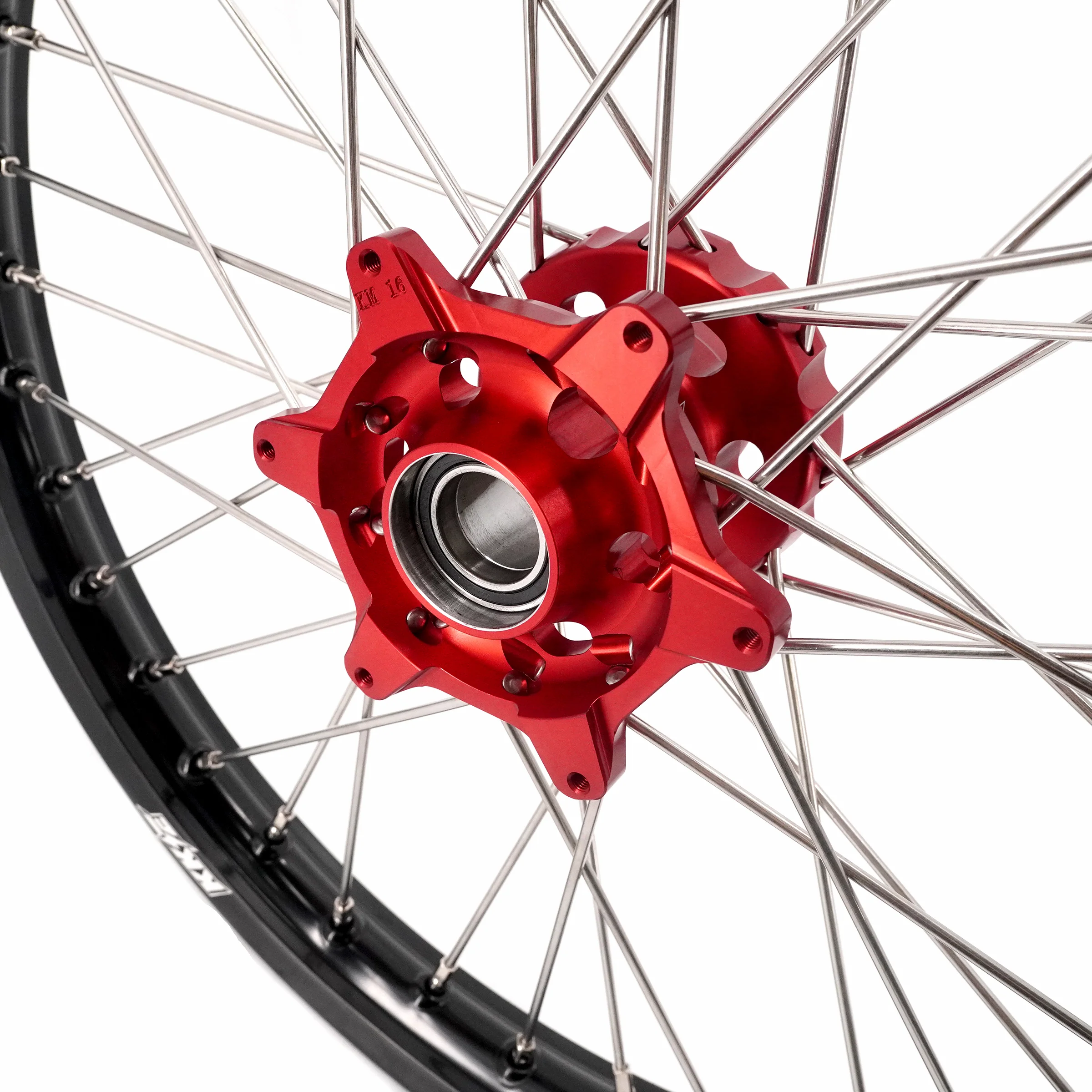 KKE 21 & 18 Spoked Enduro Wheels Rims Set FOR BETA RR 2013-2024 Red - Image 7