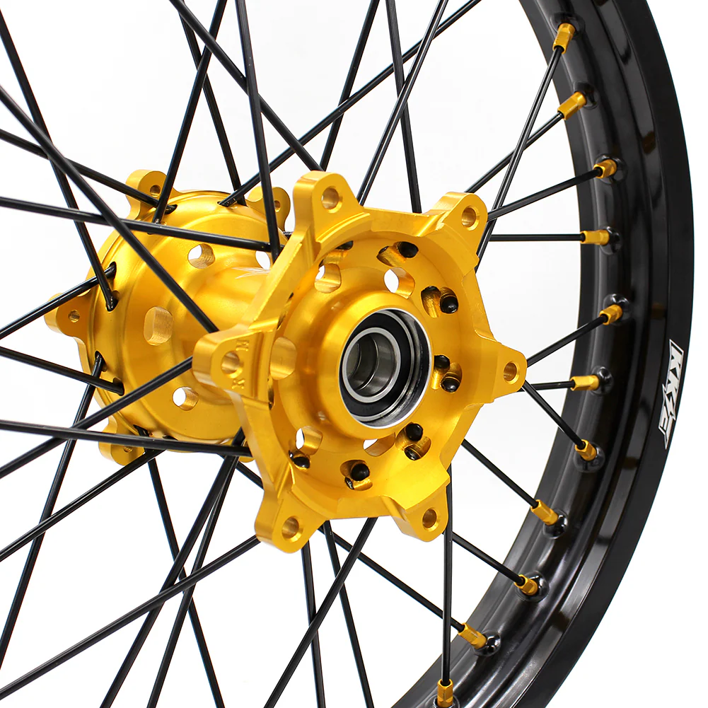 KKE 21/18 Enduro Off Road Wheels For SUZUKI DRZ400SM 2005-2024 Gold Nipples - Image 10