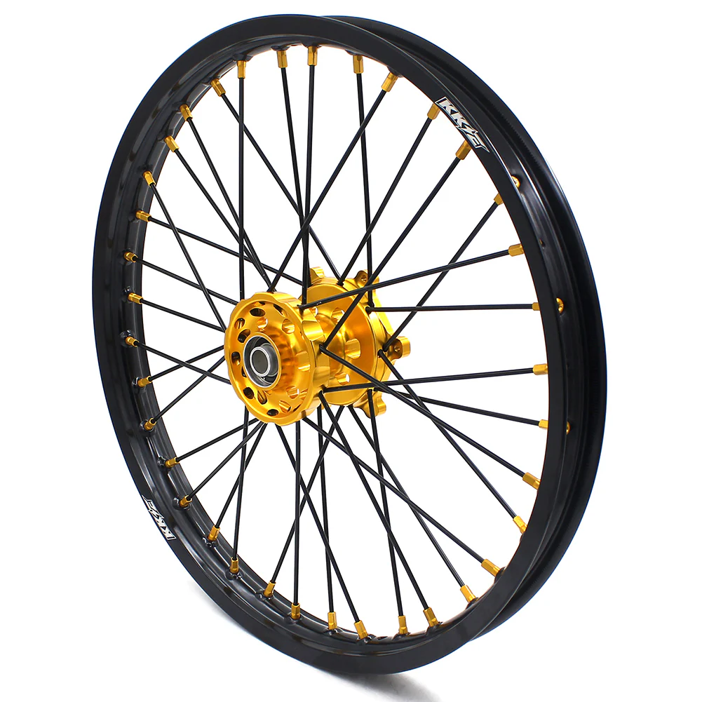 KKE 21/18 Enduro Off Road Wheels For SUZUKI DRZ400SM 2005-2024 Gold Nipples - Image 4