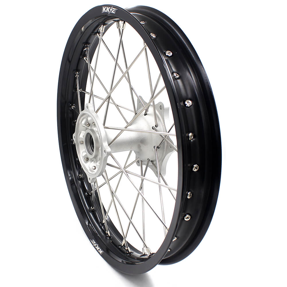 KKE 21" 19" MX Casting Alloy Wheels For HONDA CRF250R CRF450R CR125R CR250R 2002-2013 Silver&Black - Image 7