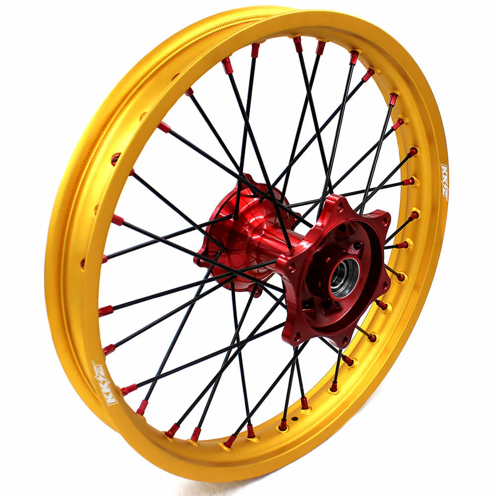 KKE 21inch 19inch Dirt Bike Wheels With Gold Rims For HONDA CRF250R CRF450R CR125R CR250R 2002-2013 - Image 10