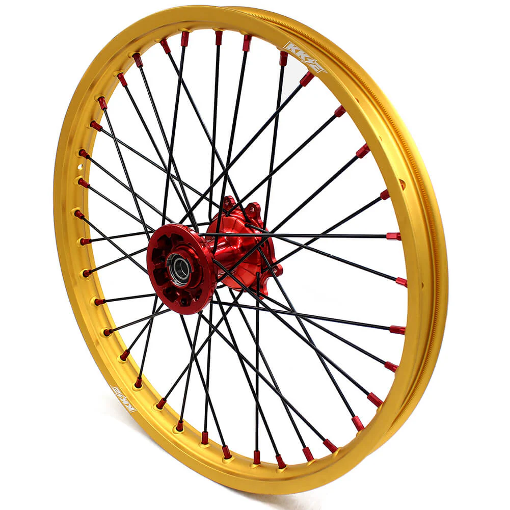 KKE 21inch 19inch Dirt Bike Wheels With Gold Rims For HONDA CRF250R CRF450R CR125R CR250R 2002-2013 - Image 3