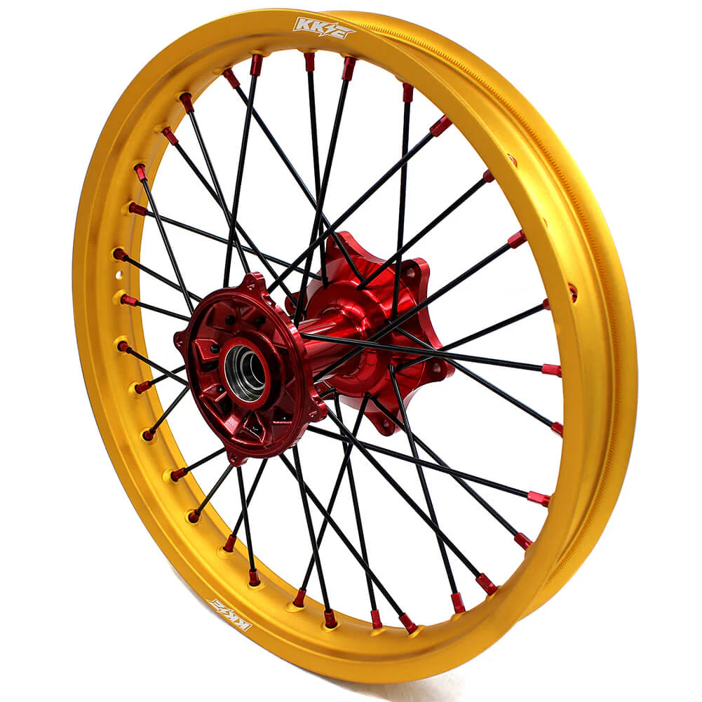 KKE 21inch 19inch Dirt Bike Wheels With Gold Rims For HONDA CRF250R CRF450R CR125R CR250R 2002-2013 - Image 7