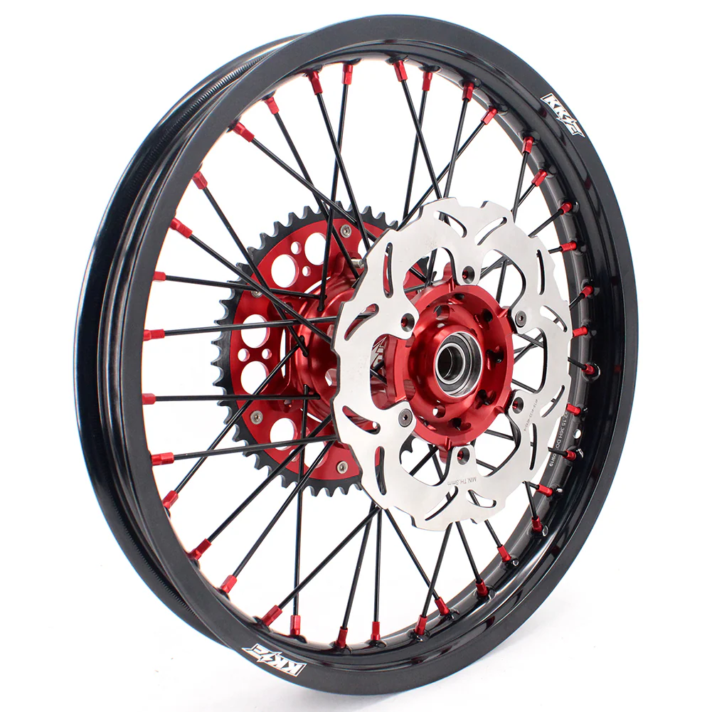 KKE 21 & 19 MX Spoked Race Wheels For SUZUKI RM125 RM250 1996 1997 1998 1999 2000 - Image 13
