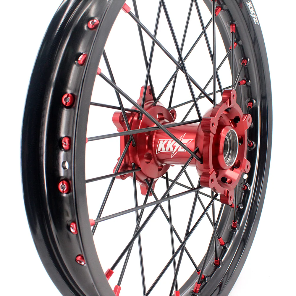 KKE 21 & 19 MX Spoked Race Wheels For SUZUKI RM125 RM250 1996 1997 1998 1999 2000 - Image 6