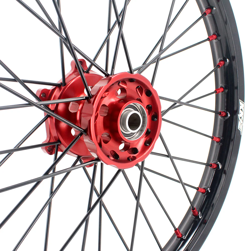 KKE 21 & 19 MX Spoked Race Wheels For SUZUKI RM125 RM250 1996 1997 1998 1999 2000 - Image 8