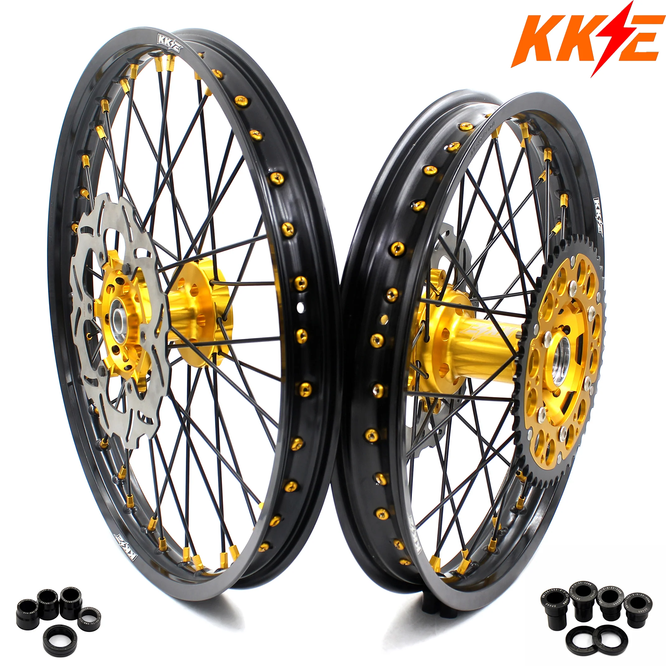 KKE 21 & 19 MX RM125 RM250 1996-2000 For SUZUKI Spoked Wheels Set - Image 14