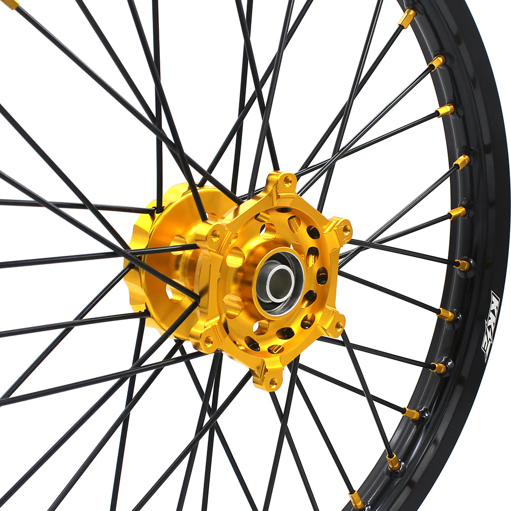 KKE 21 & 19 MX RM125 RM250 1996-2000 For SUZUKI Spoked Wheels Set - Image 6