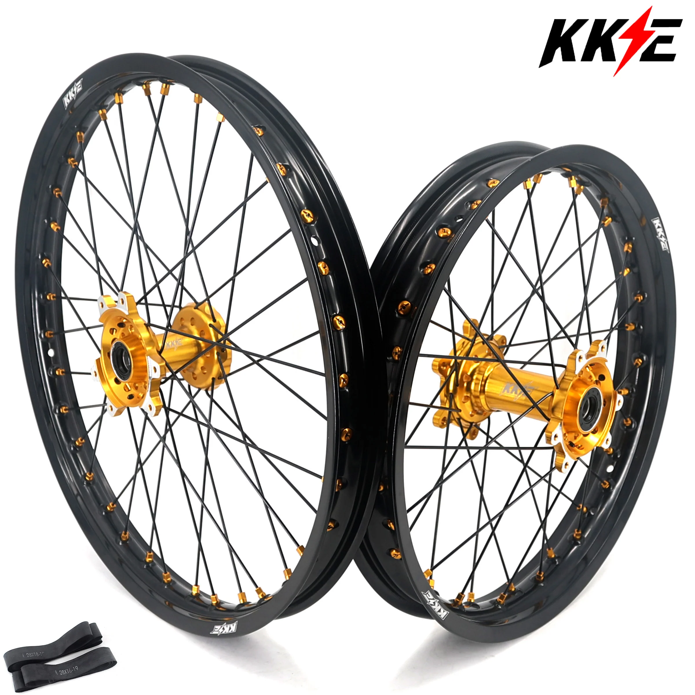 KKE Factory Stock KKE 21" & 18" E-Bike Spoke Wheels Rims Fit SurRon Ultra Bee 2023-2025 Different Color Combo Available - Image 3
