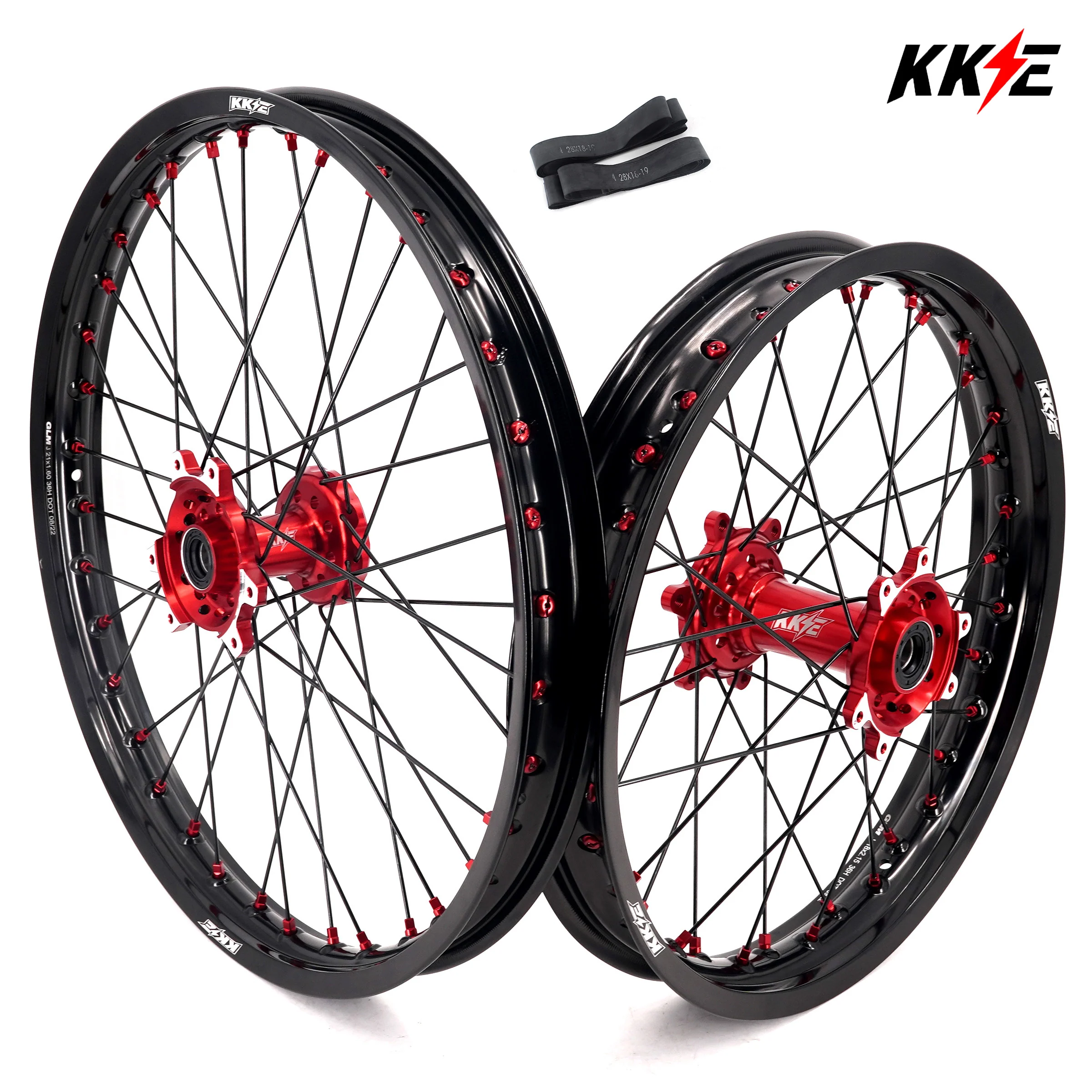 KKE Factory Stock KKE 21" & 18" E-Bike Spoke Wheels Rims Fit SurRon Ultra Bee 2023-2025 Different Color Combo Available - Image 5