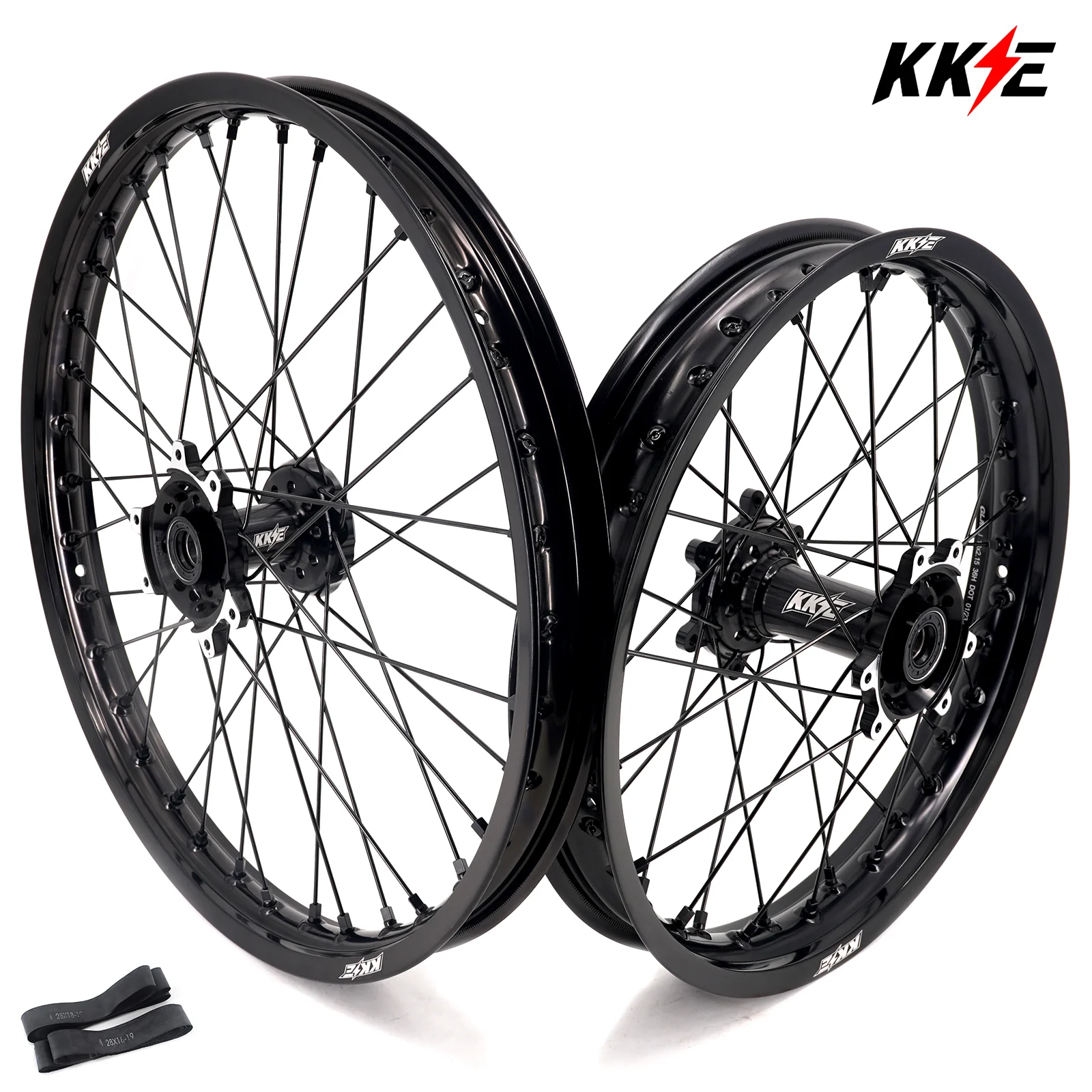 KKE Factory Stock KKE 21" & 18" E-Bike Spoke Wheels Rims Fit SurRon Ultra Bee 2023-2025 Different Color Combo Available - Image 7