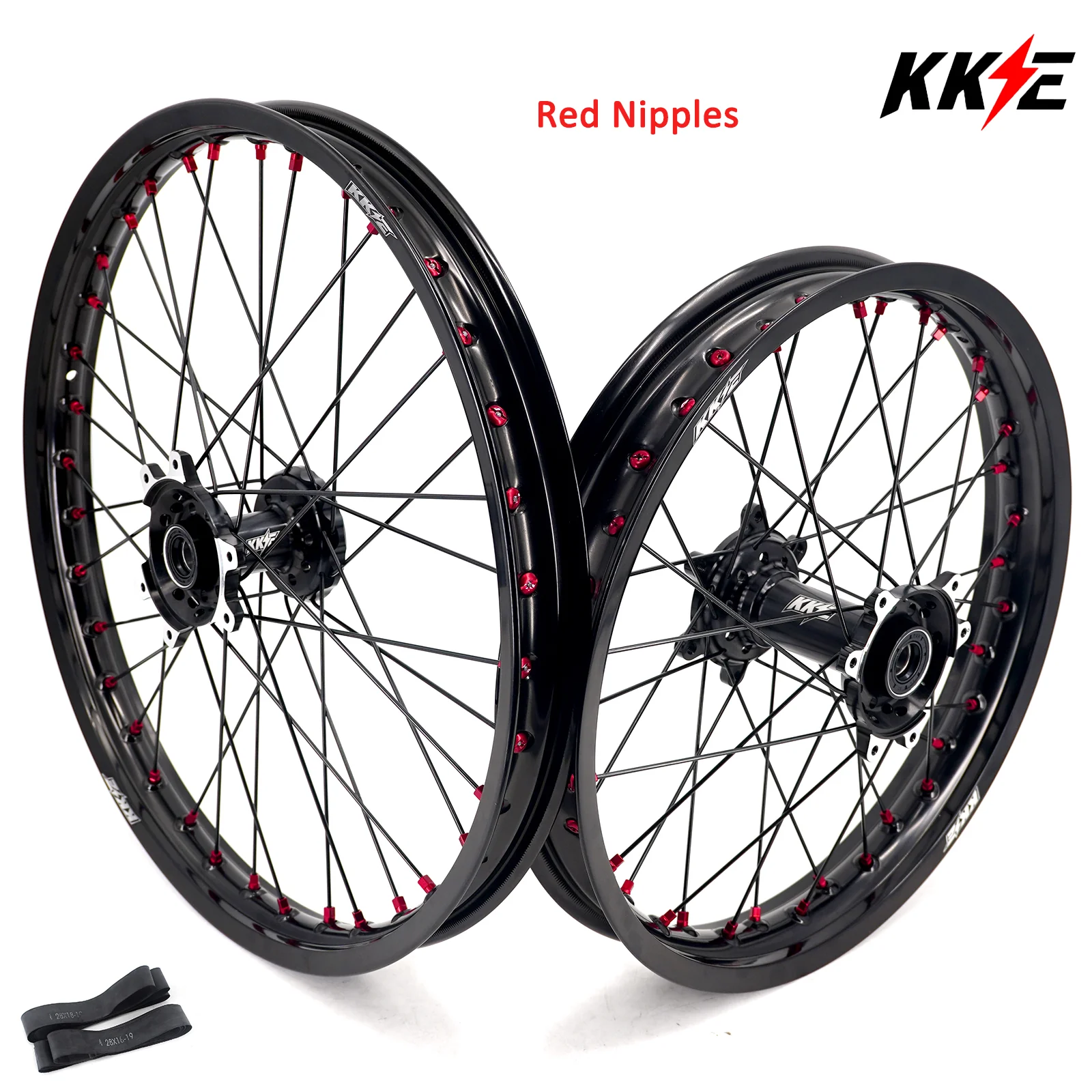 KKE Factory Stock KKE 21" & 18" E-Bike Spoke Wheels Rims Fit SurRon Ultra Bee 2023-2025 Different Color Combo Available - Image 9