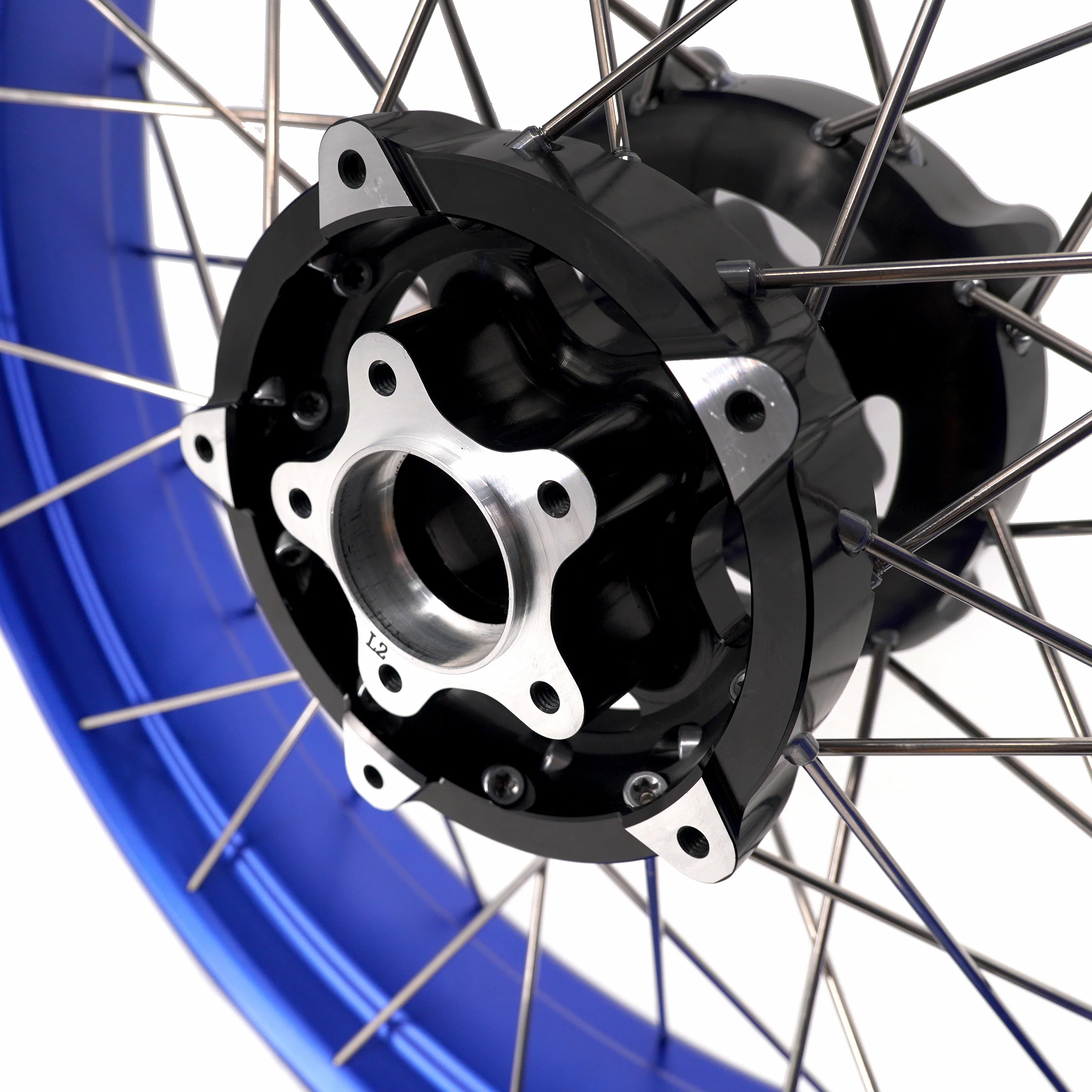 KKE 3.5*19'' & 5.0*18'' Tubeless Wheels Fit Harley Street Glide/CVO 2024 Blue Rims - Image 3