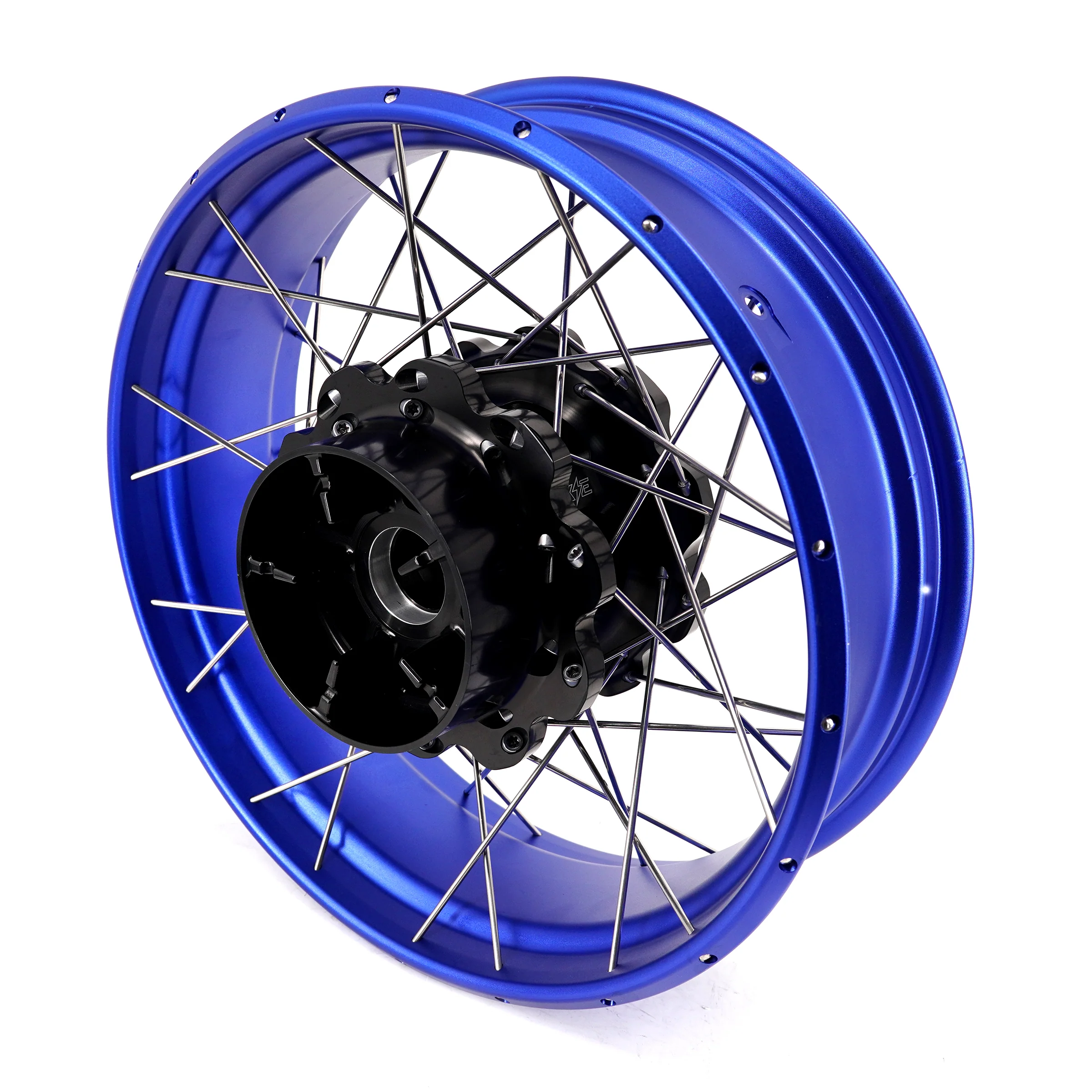 KKE 3.5*19'' & 5.0*18'' Tubeless Wheels Fit Harley Street Glide/CVO 2024 Blue Rims - Image 9