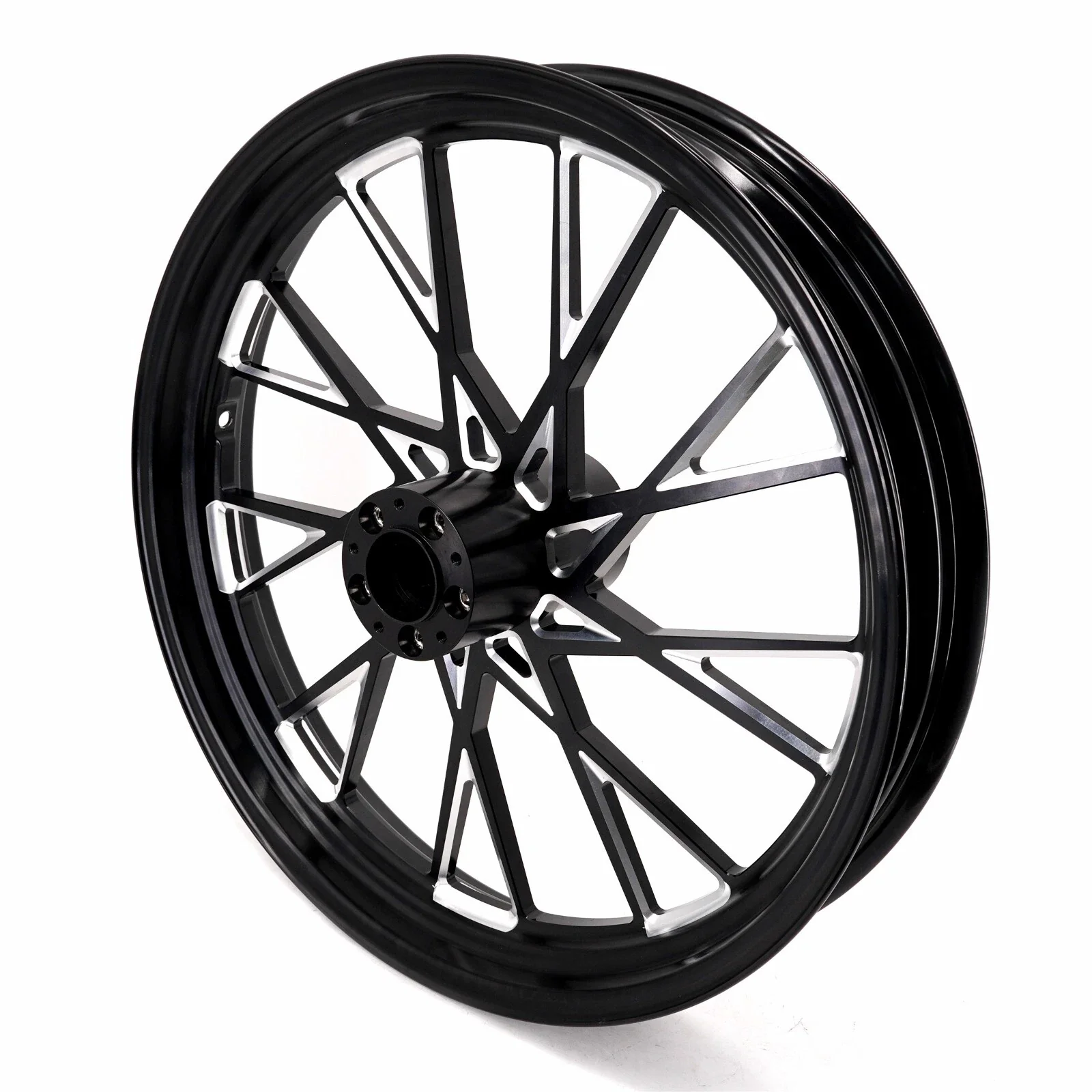 KKE 3.5*21'' & 5.5*18'' Tubeless Wheels Fit Harley Street Glide/CVO 2024 Black Rims - Image 11