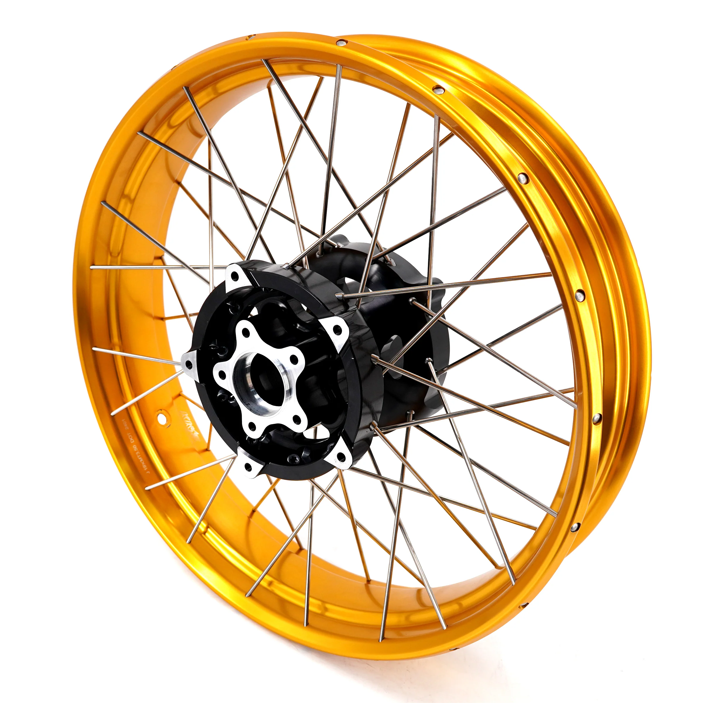 KKE 3.5*21'' & 5.0*18'' Tubeless Wheels Fit Harley Street Glide/CVO 2024 Spoked Rims - Image 3