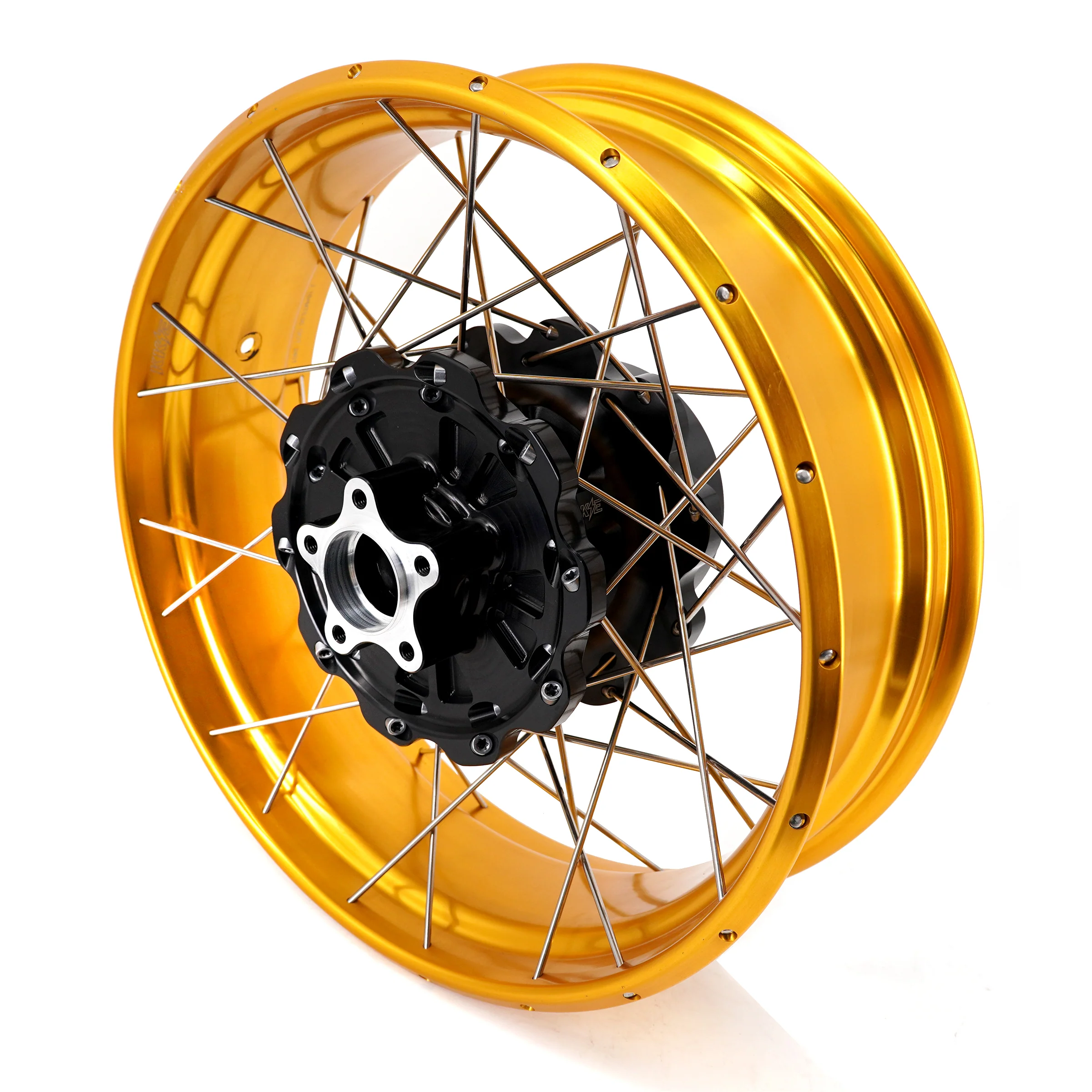 KKE 3.5*21'' & 5.0*18'' Tubeless Wheels Fit Harley Street Glide/CVO 2024 Spoked Rims - Image 7