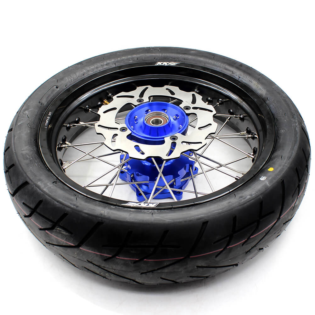 KKE 3.5/4.25*17inch Cush Drive Supermoto Wheels Tires For SUZUKI DR650SE 1996-2021 - Image 8