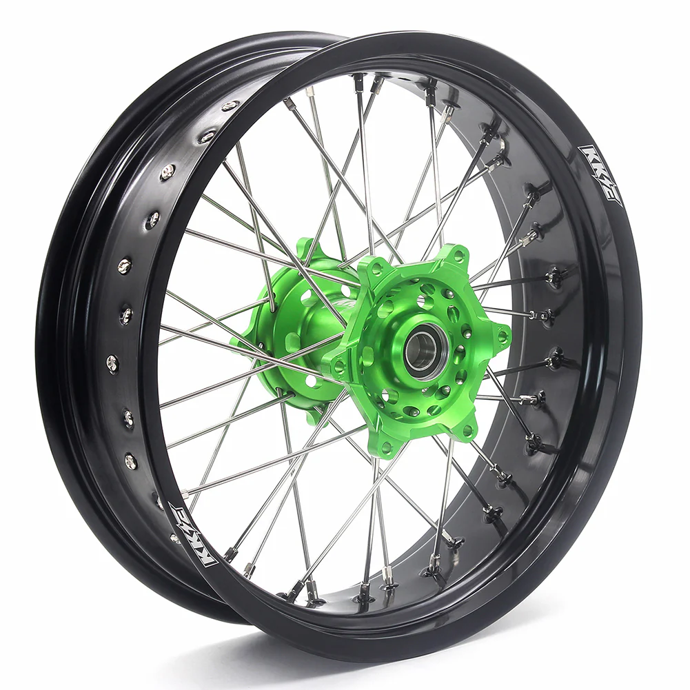 KKE 17Inch KX250F KX450F 2006-2021 For KAWASAKI Supermoto Spoked Wheels Rim - Image 10