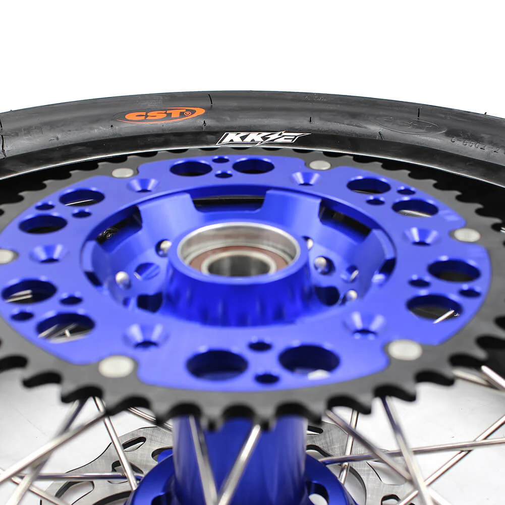 KKE 3.5/4.25*17inch Wheels Tires For 2003-2025 KTM SX SX-F XC EXC EXC-F Husqvarna Husaberg Blue & Black - Image 9