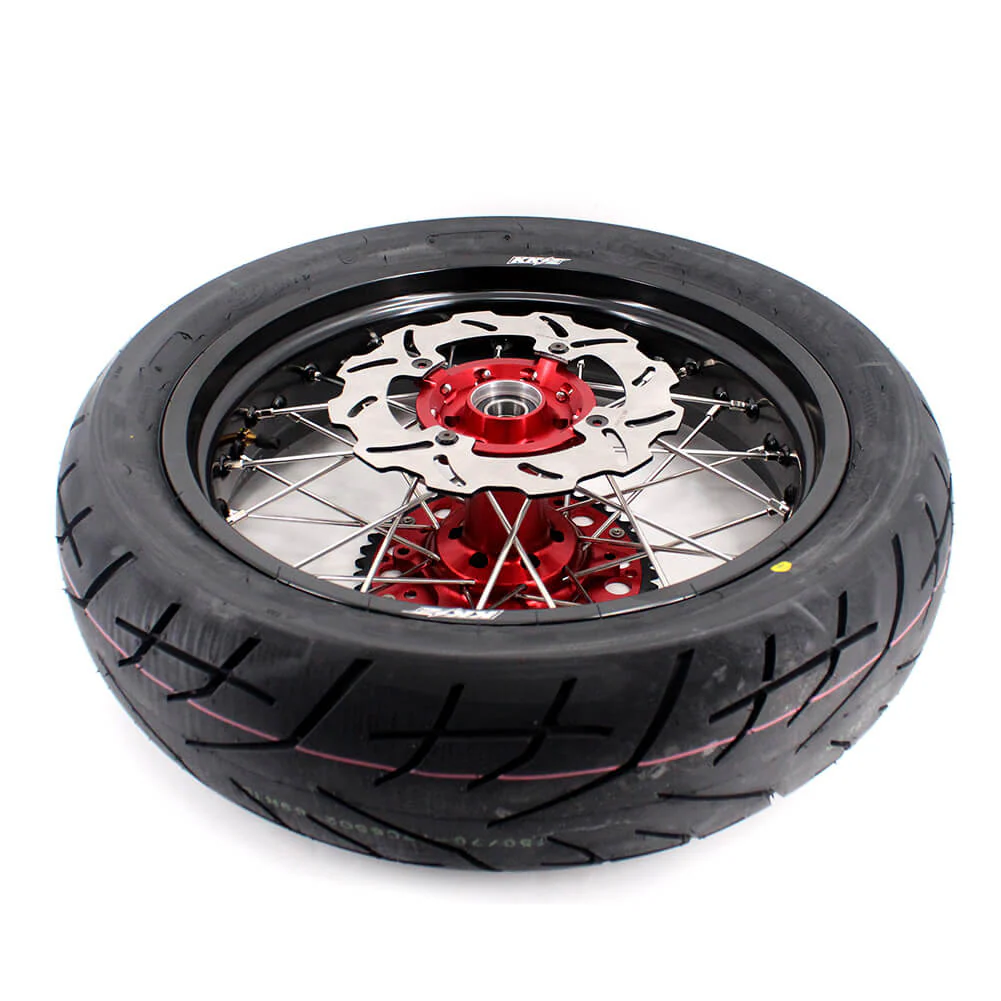 KKE 3.5 & 4.25 Supermoto Tires Rims Fit For HONDA CRF250X CRF450X 2005-2018 - Image 5