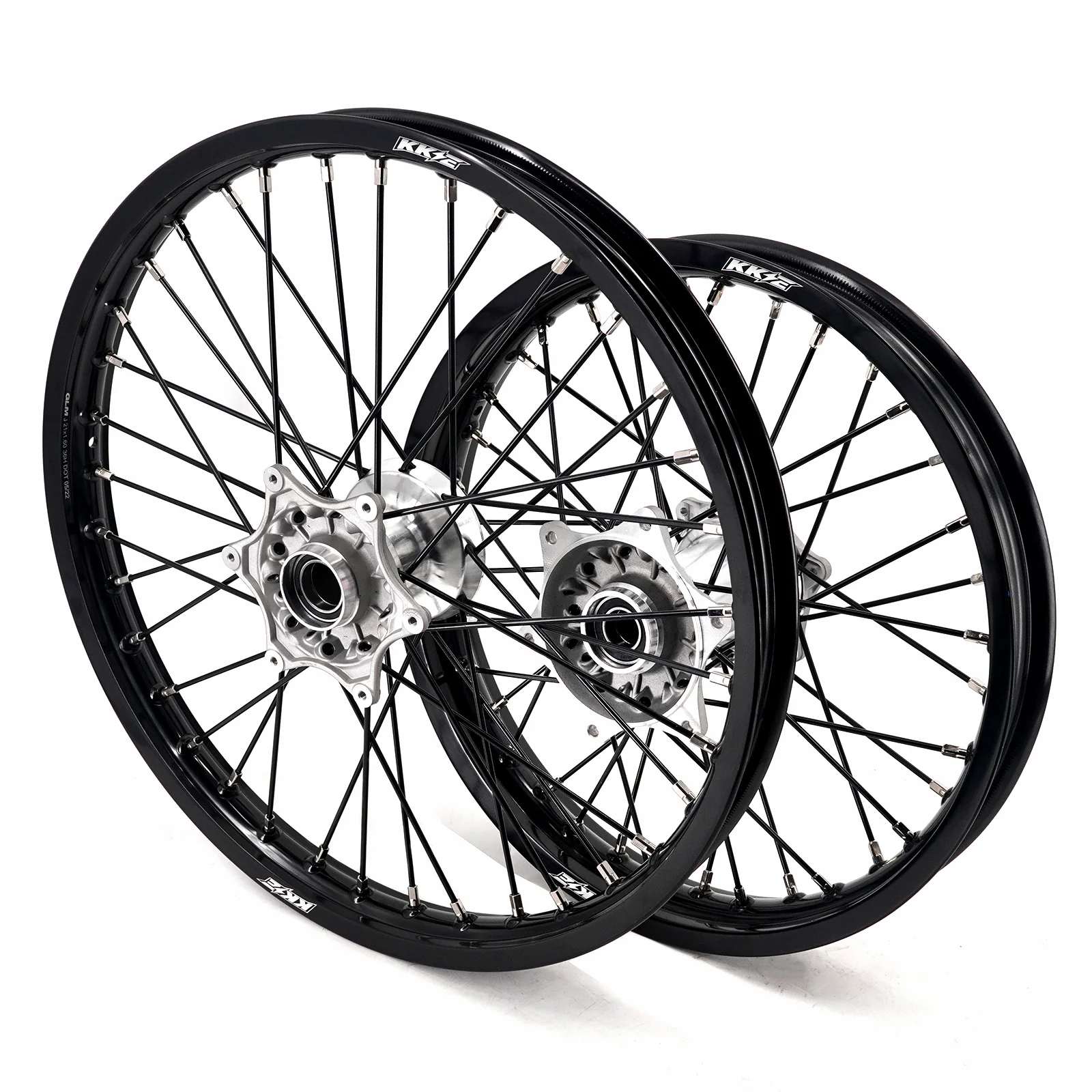 KKE 21/18 New Generation Cast Hub Billet Wheels Fit For KTM EXC XC-W XCF-W EXC-F 2003-2025 Black Spokes - Image 4