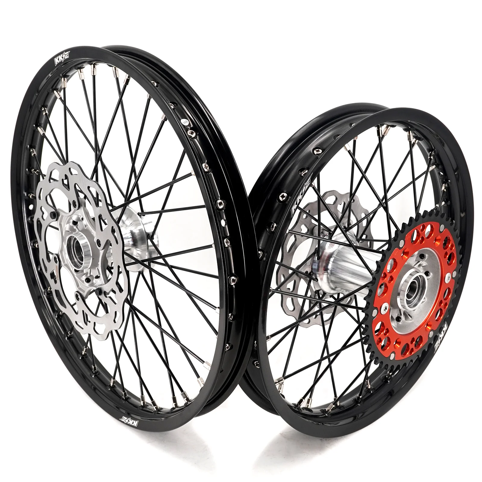 KKE 21/18 New Generation Cast Hub Billet Wheels Fit For KTM EXC XC-W XCF-W EXC-F 2003-2025 Black Spokes - Image 6