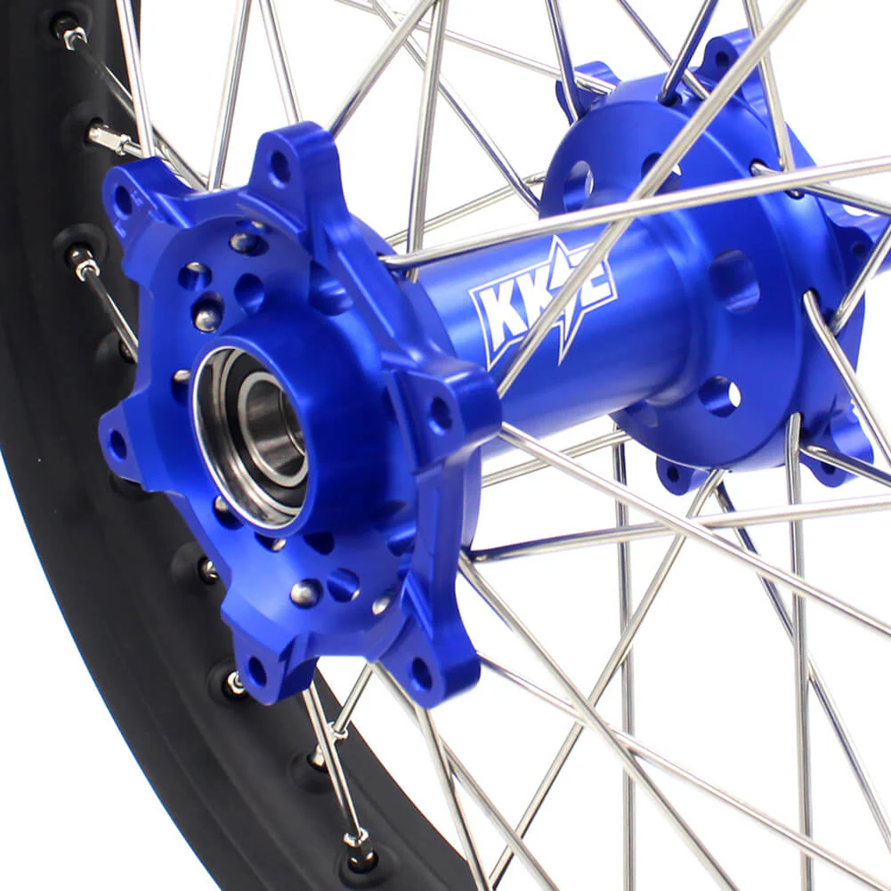 KKE 21 & 18 Enduro Wheels for Yamaha WR250X 2008-2011 Blue - Image 11