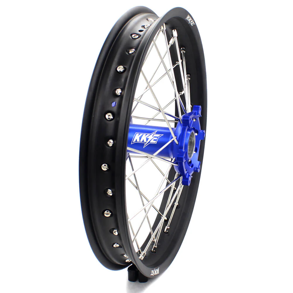 KKE 21 & 18 Enduro Wheels for Yamaha WR250X 2008-2011 Blue - Image 12