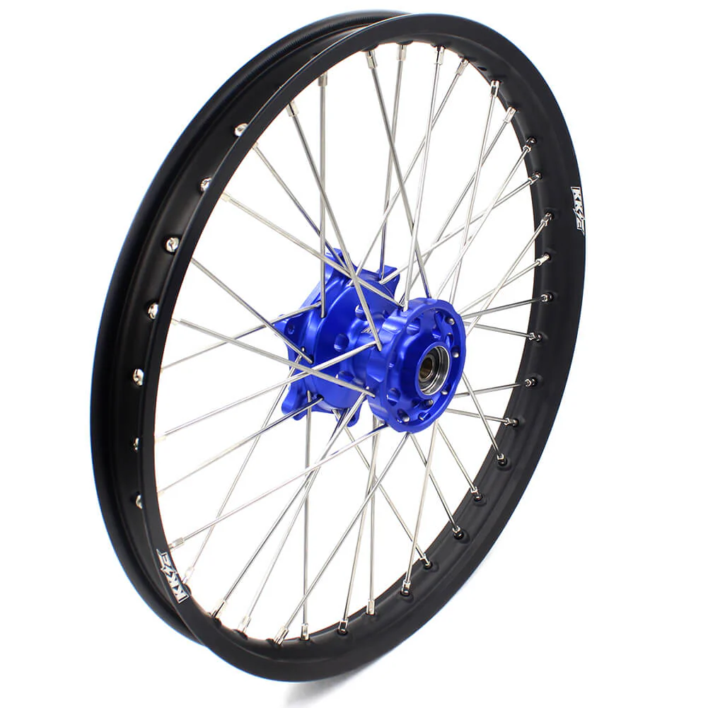 KKE 21 & 18 Enduro Wheels for Yamaha WR250X 2008-2011 Blue - Image 3