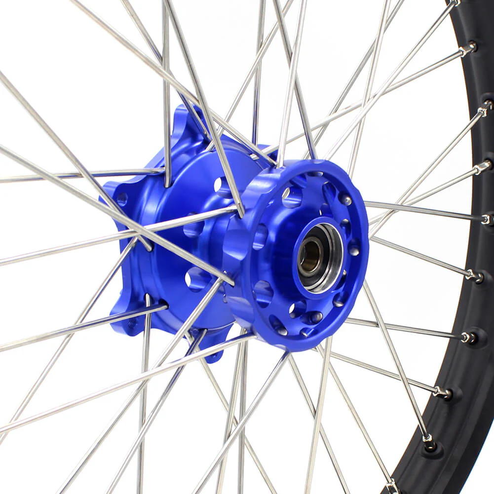 KKE 21 & 18 Enduro Wheels for Yamaha WR250X 2008-2011 Blue - Image 4