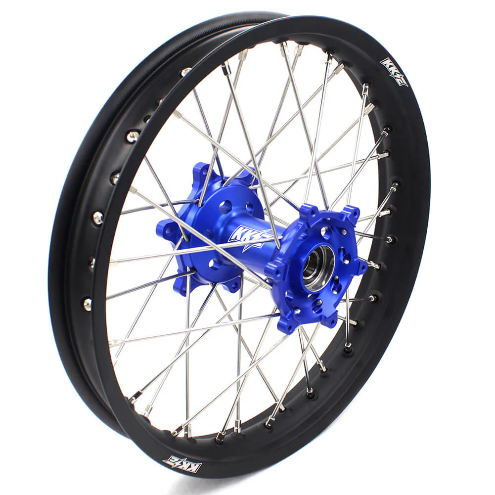 KKE 21 & 18 Enduro Wheels for Yamaha WR250X 2008-2011 Blue - Image 8