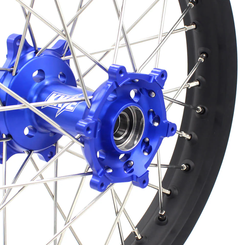 KKE 21 & 18 Enduro Wheels for Yamaha WR250X 2008-2011 Blue - Image 9