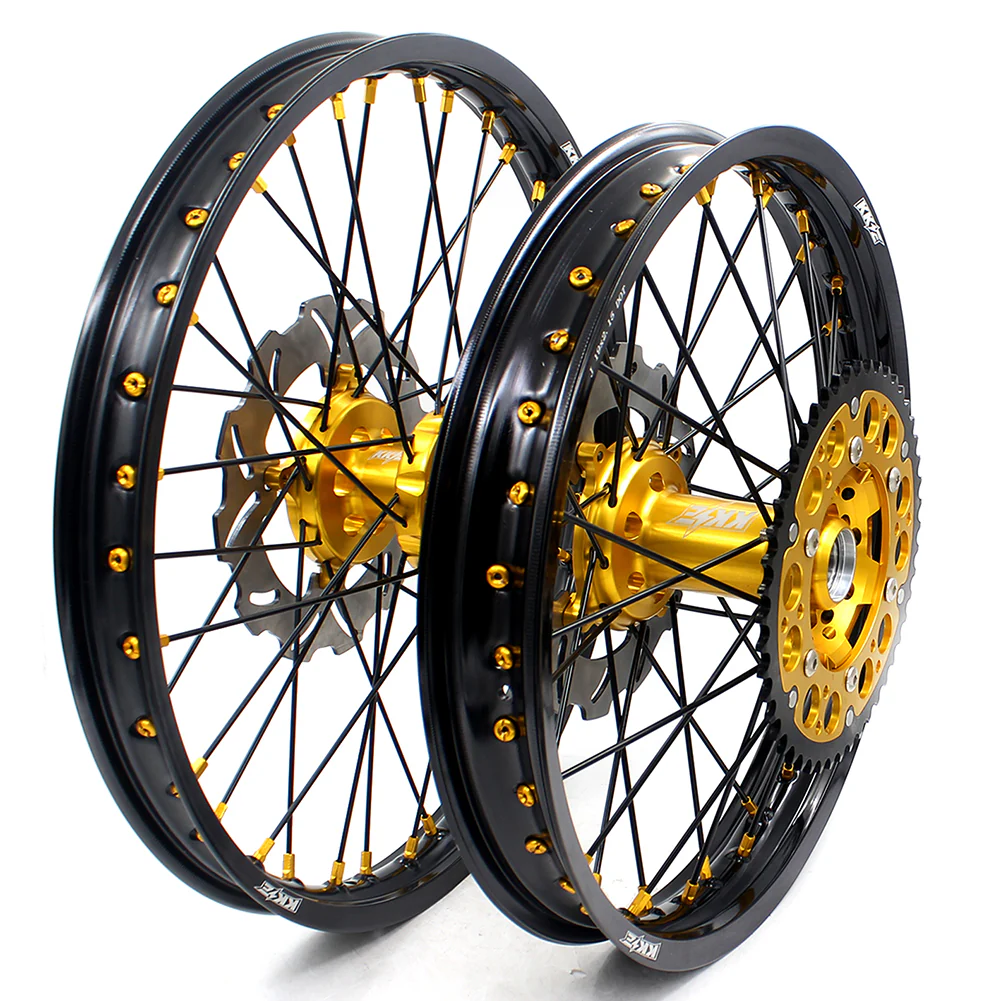 KKE 21 & 19 MX Wheels Rims for SUZUKI RMZ250 2007-2025 RMZ450 2005-2025 Black Spokes - Image 12