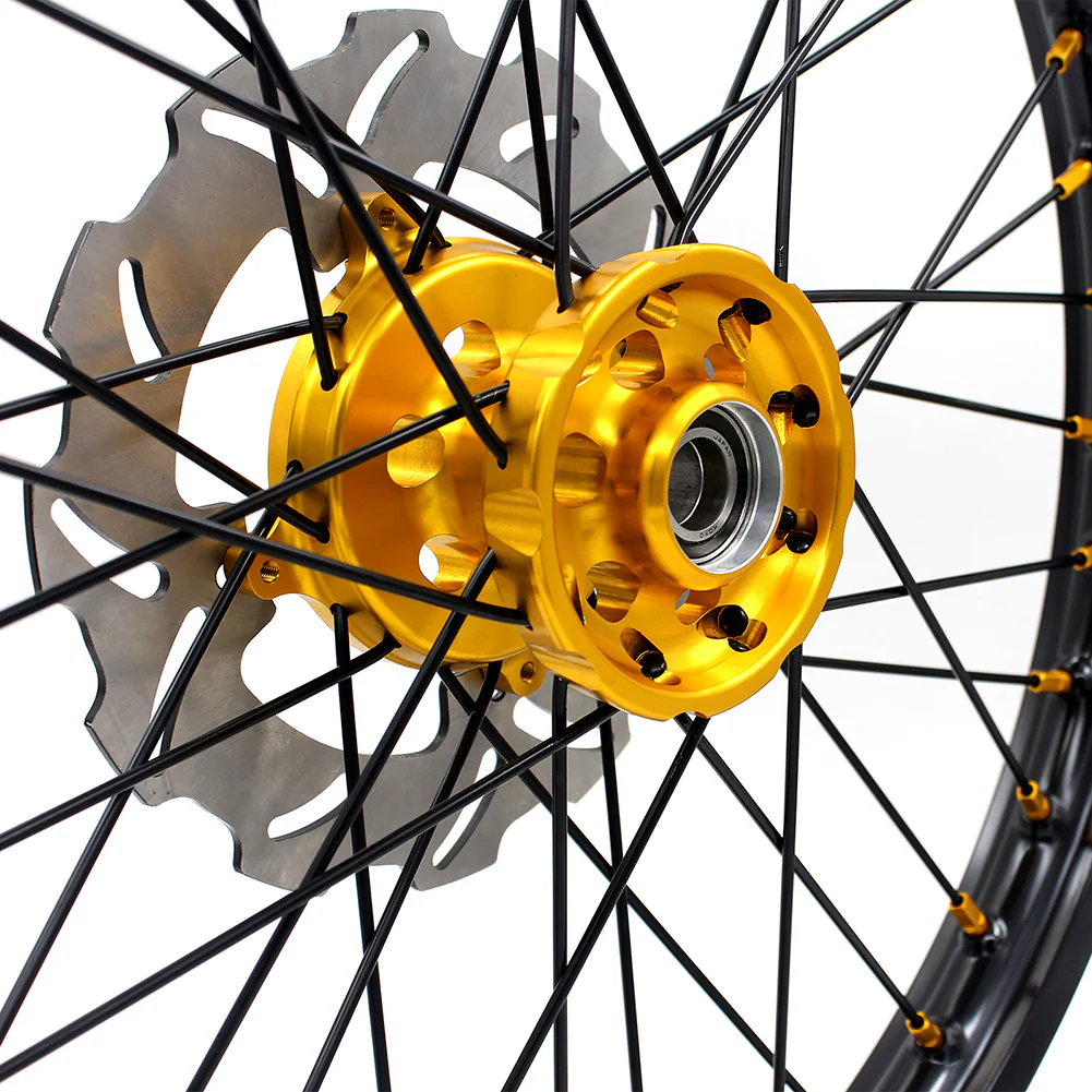 KKE 21 & 19 MX Wheels Rims for SUZUKI RMZ250 2007-2025 RMZ450 2005-2025 Black Spokes - Image 16