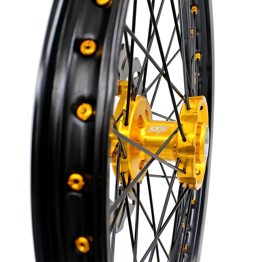 KKE 21 & 19 MX Wheels Rims for SUZUKI RMZ250 2007-2025 RMZ450 2005-2025 Black Spokes - Image 17