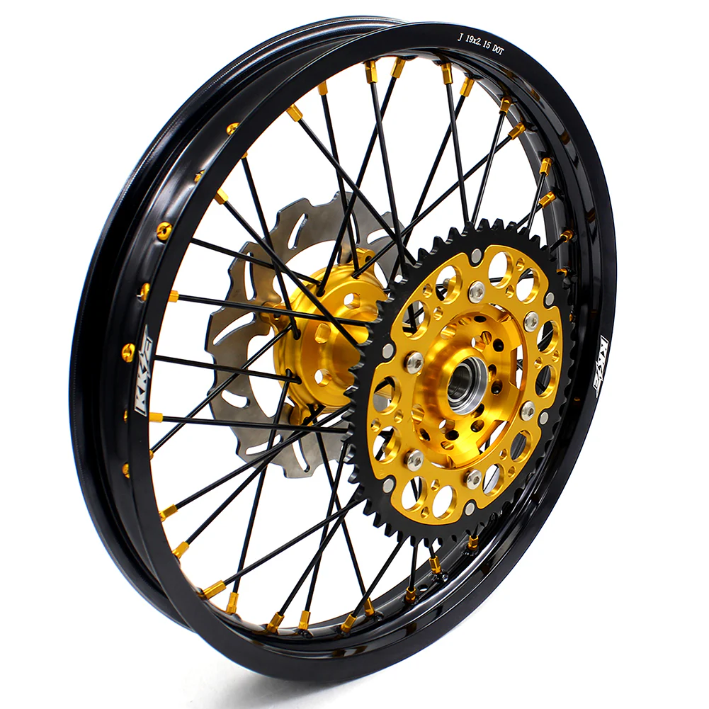 KKE 21 & 19 MX Wheels Rims for SUZUKI RMZ250 2007-2025 RMZ450 2005-2025 Black Spokes - Image 20