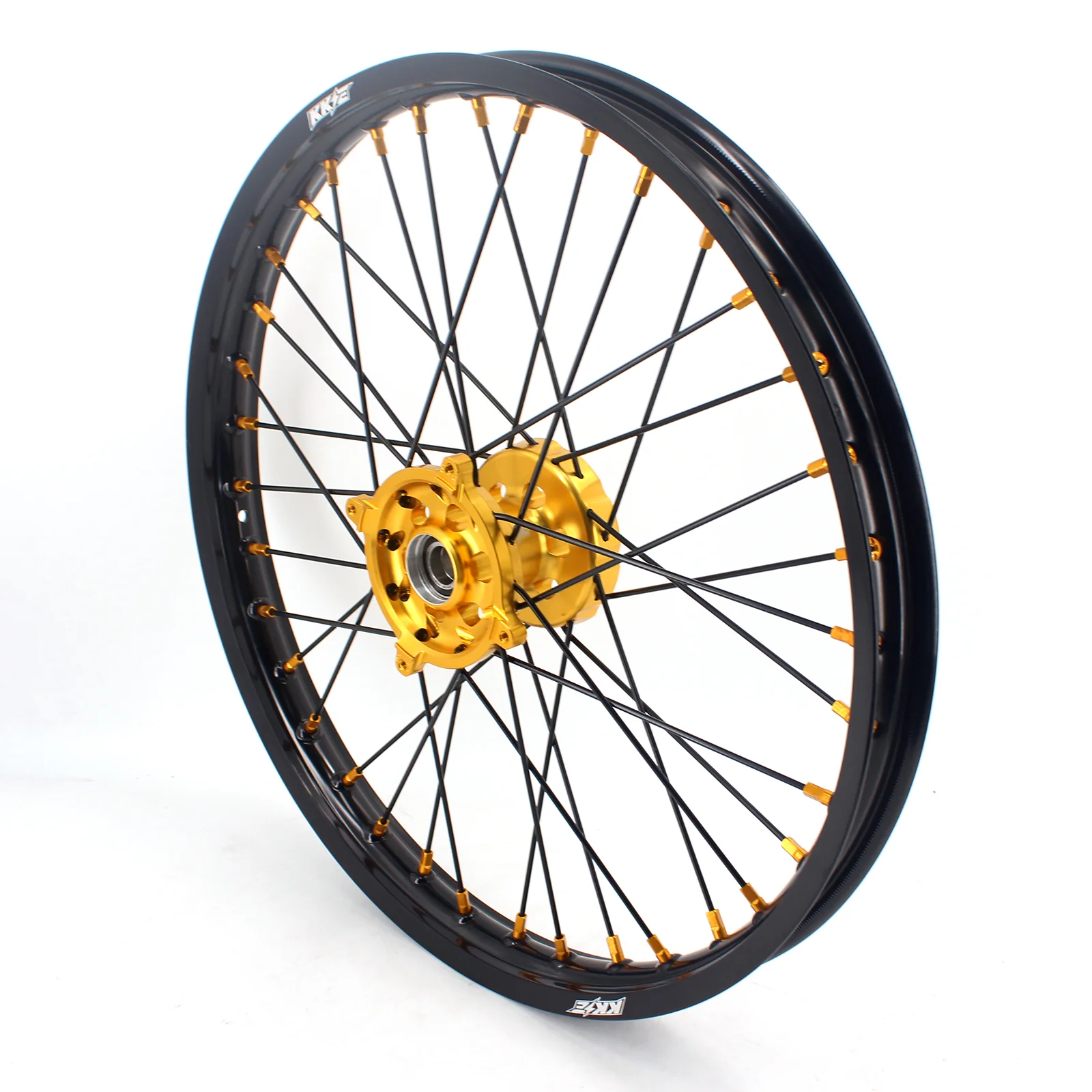 KKE 21 & 19 MX Wheels Rims for SUZUKI RMZ250 2007-2025 RMZ450 2005-2025 Black Spokes - Image 3